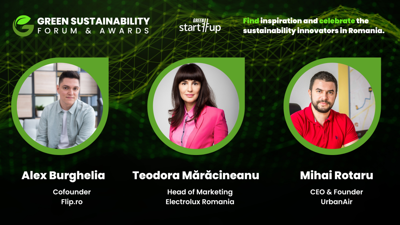 Green Start-Up Sustainability Forum & Awards: bune practici pentru o Românie verde