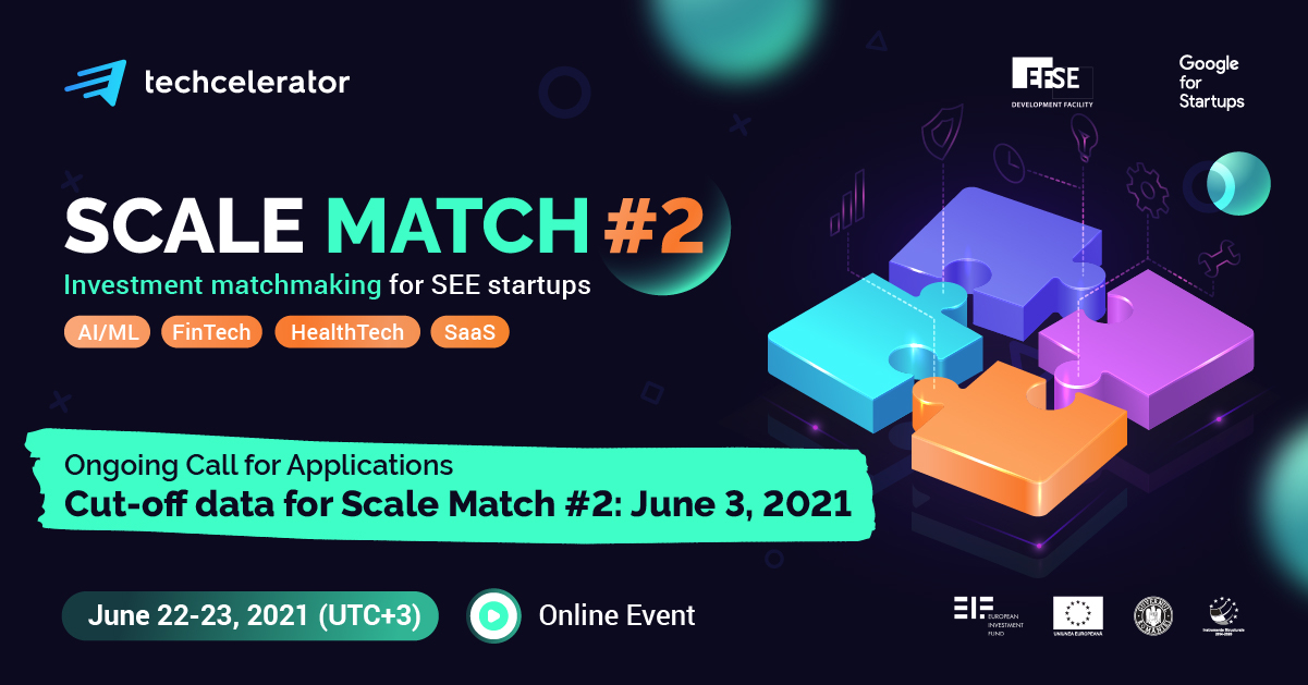 Înscrieri deschise la Scale Match. Startup-uri conectate cu investitori