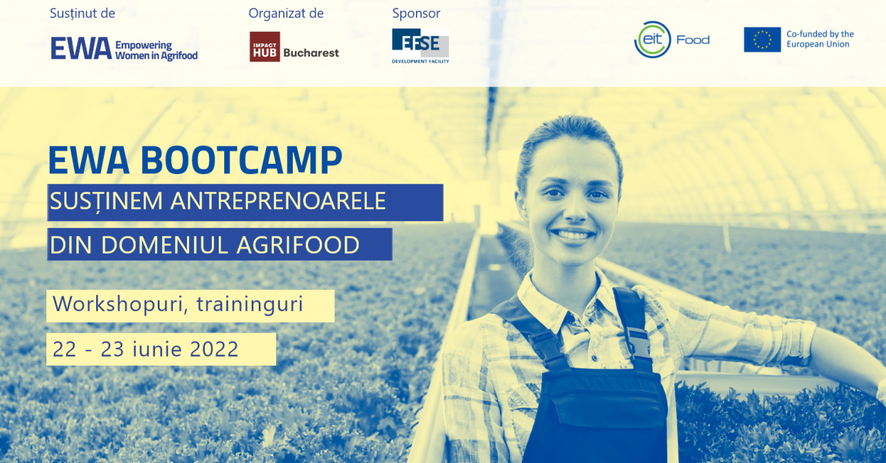 Bootcamp EWA, workshop dedicat femeilor cu afaceri în domeniul agroalimentar