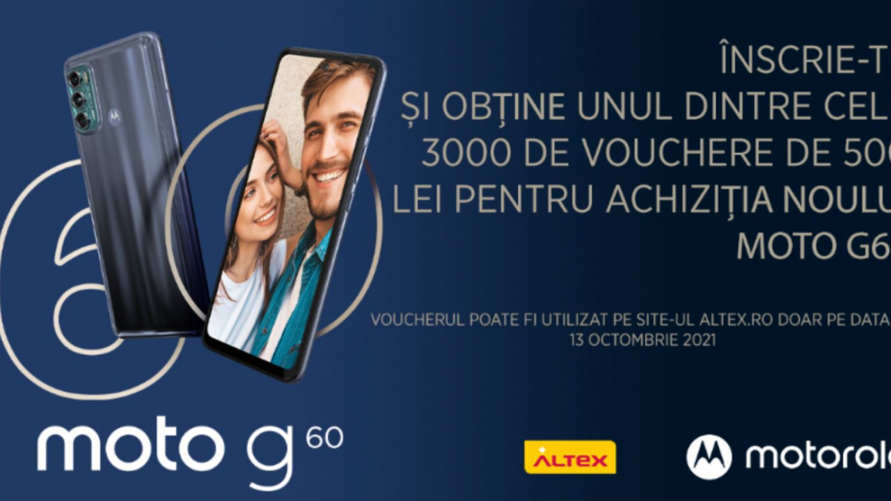 Motorola moto g60, lansare în România: Discount special de 500 de lei