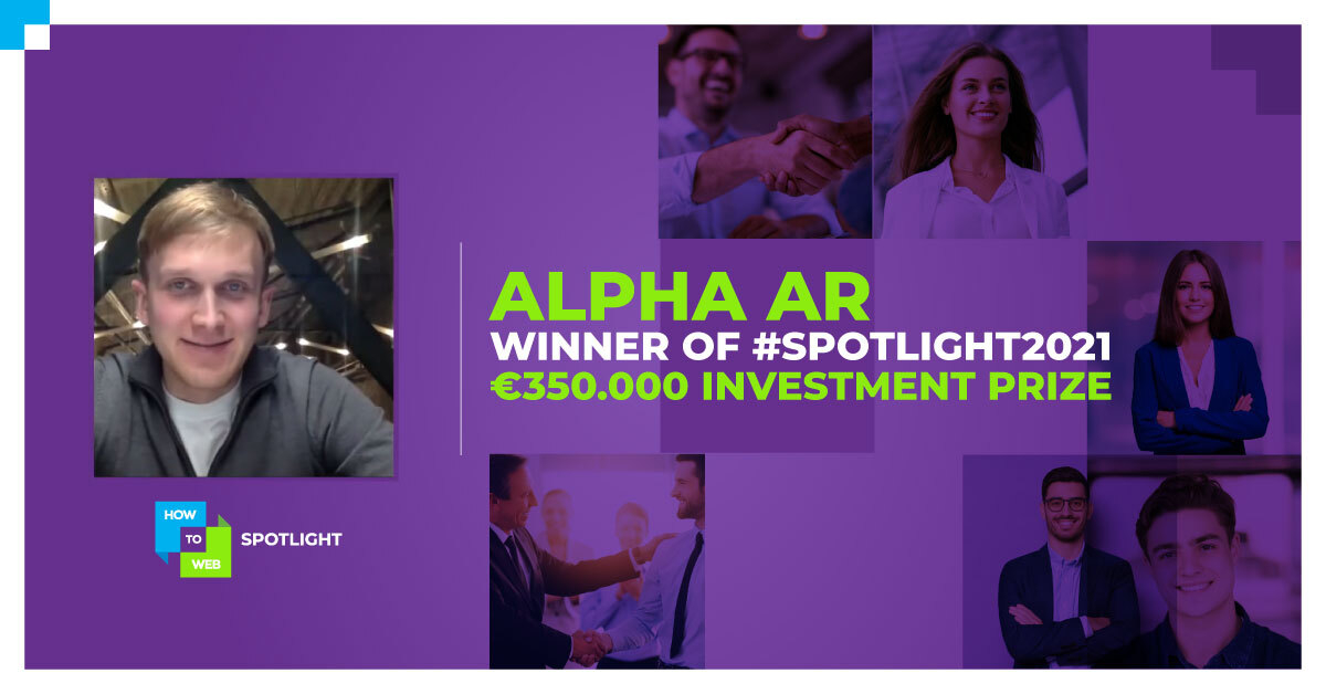 AI based deep tech startup Alpha AR (Estonia), winner of Spotlight 2021