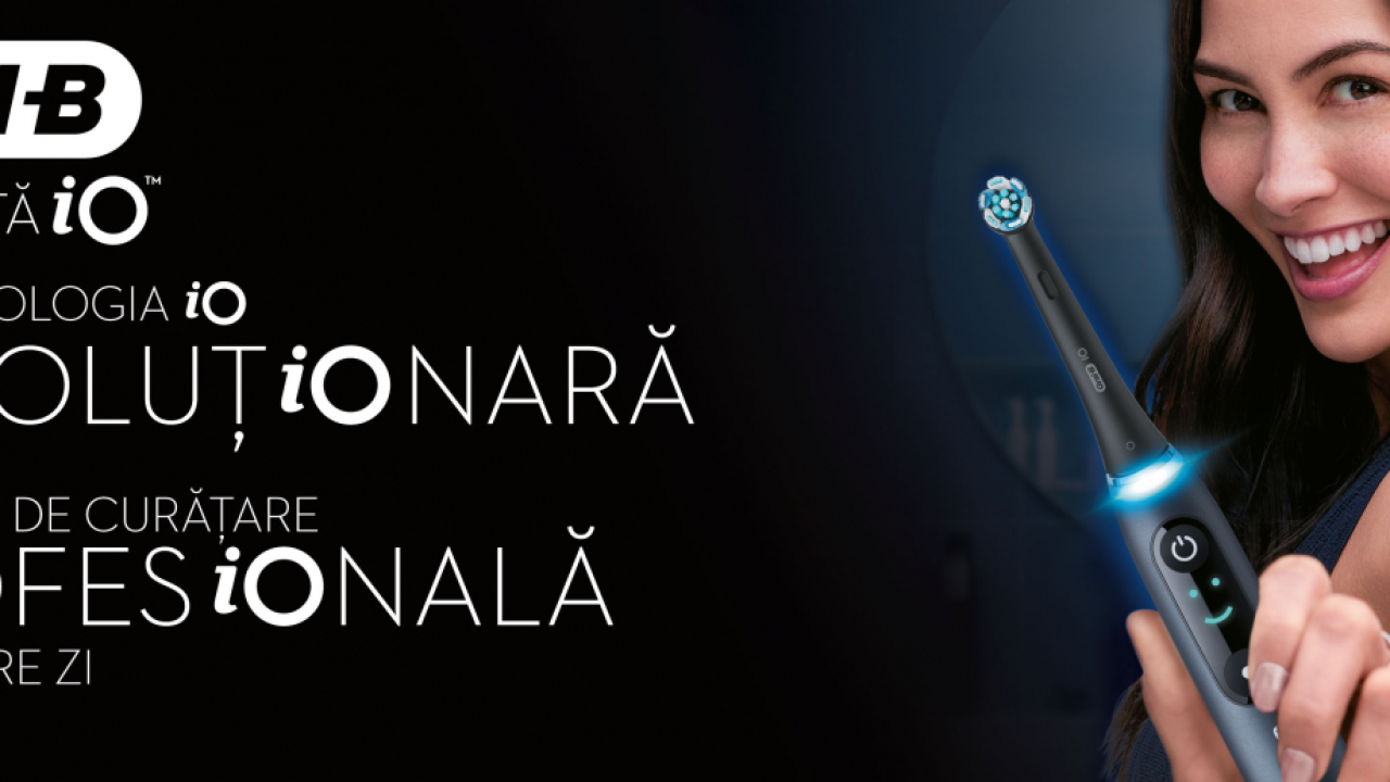 Periuța de dinți inteligentă Oral-B iO, lansată oficial în România: funcție AI