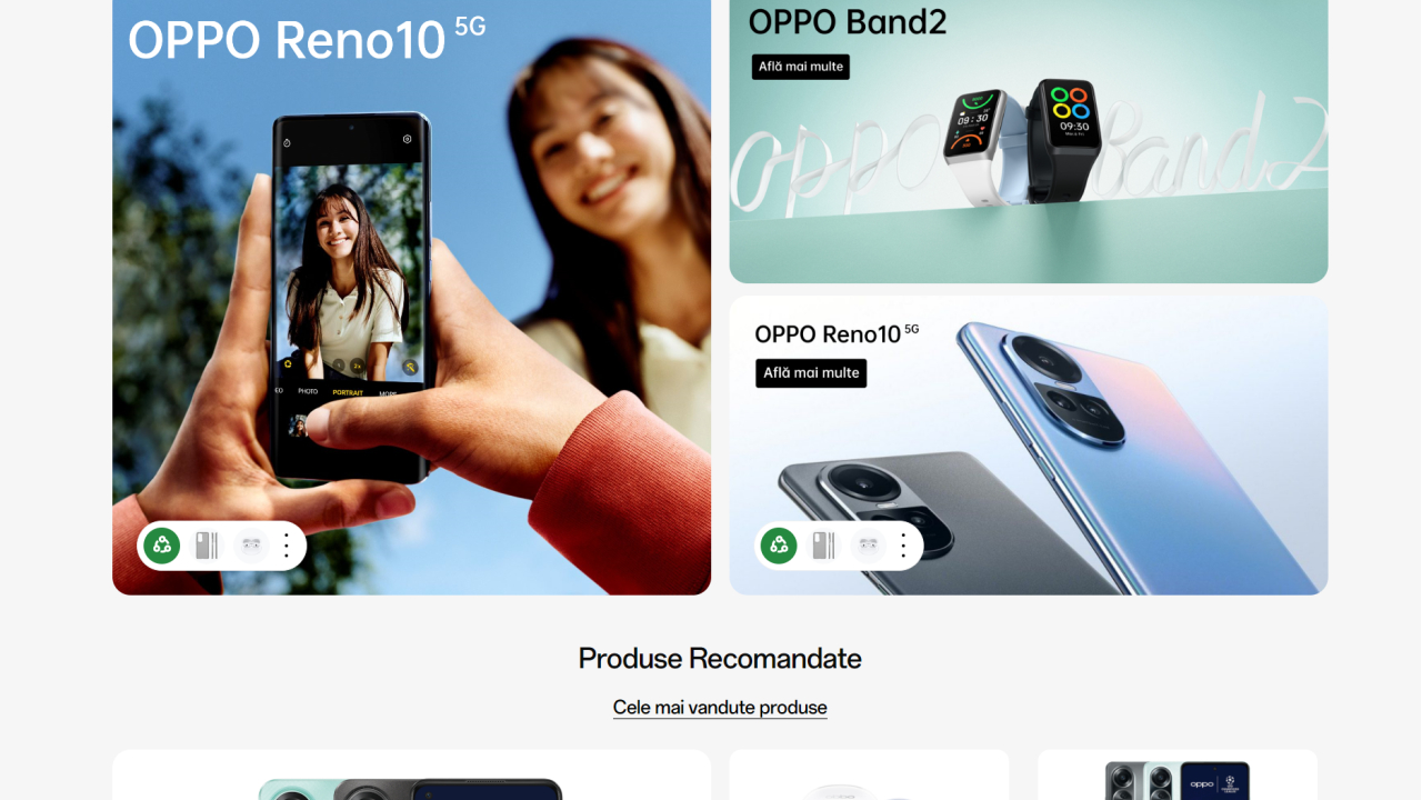 OPPO lansează propriul magazin online în România: vine cu reduceri de prețuri