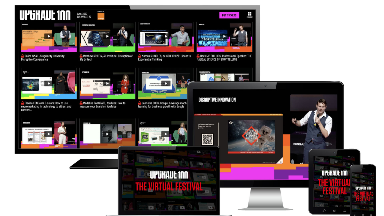 UPGRADE 100 The Virtual Festival: acum vezi online toate panelurile
