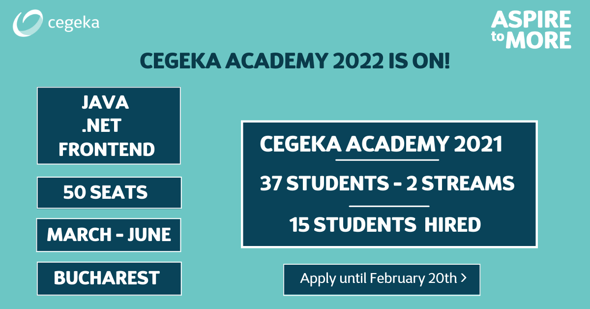 Cegeka Romania launches of the third edition of the Cegeka Academy program
