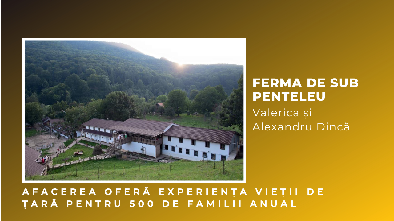 Ferma de Sub Penteleu: viața la țară care atrage 500 de familii anual