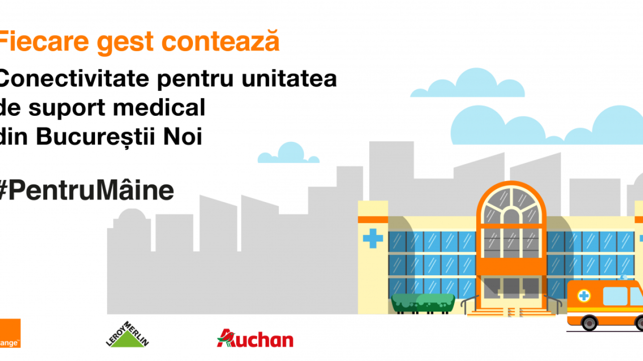 Orange susține unitatea de suport medical oferind infrastructura de comunicații