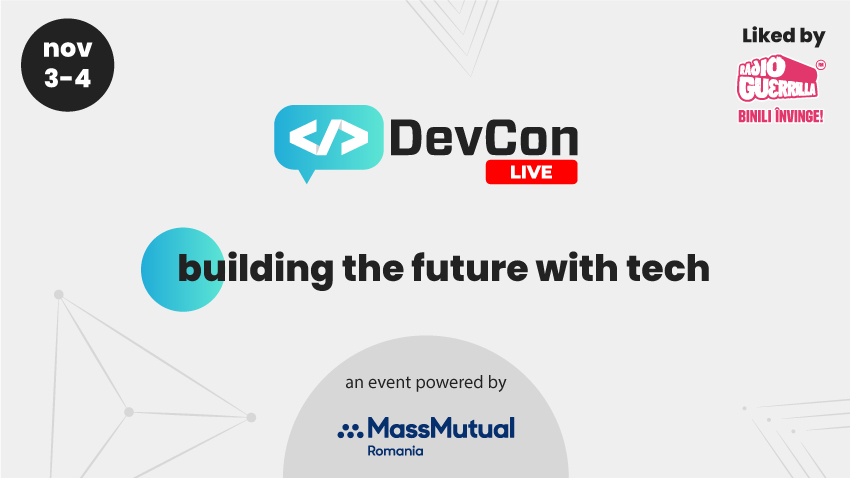 DevCon Live - speakeri de top în 9 conferințe dedicate între 3 și 4 noiembrie