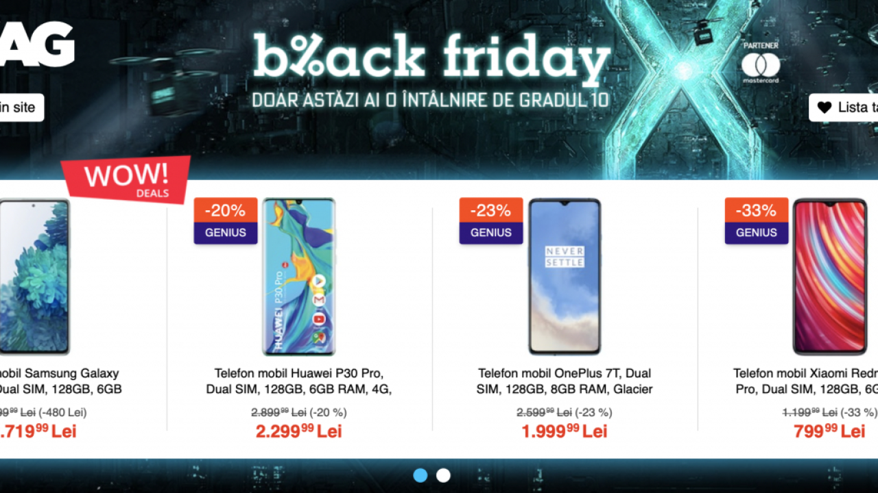 Catalogul eMAG Black Friday - valul doi de reduceri la noi produse