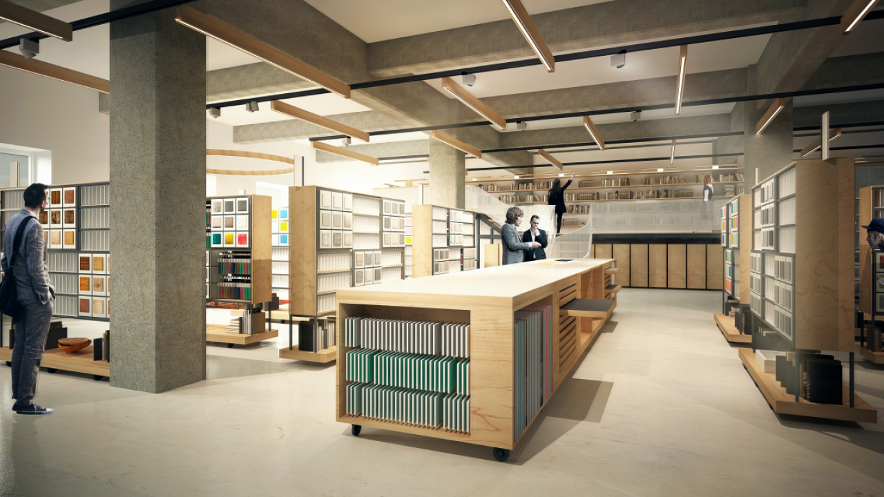 Prima bibliotecă de materiale pentru arhitecți și designeri