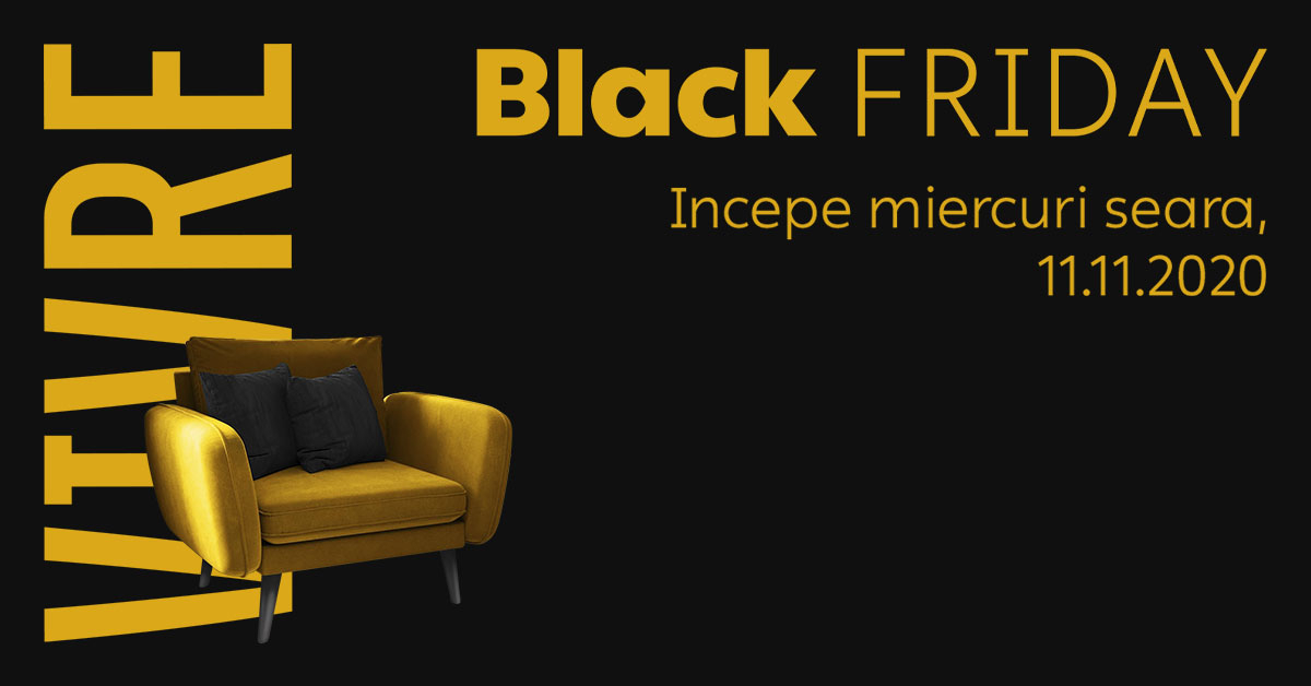 Black Friday 2020 la Vivre, în seara de 11 noiembrie. Reduceri de până la 90%