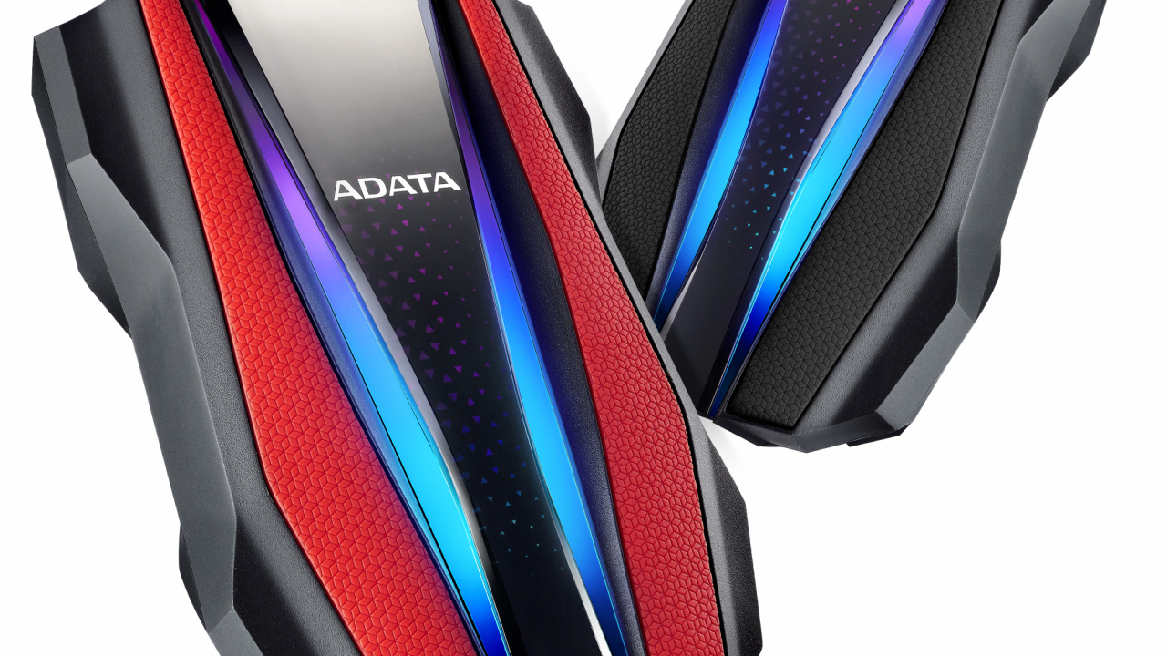 HDD extern iluminat în mai multe culori ca să faci spectacol pe birou