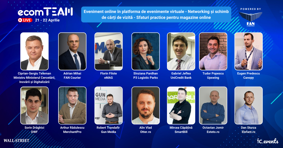 Ultimele zile de înscrieri la ecomTEAM 2021: workshop-uri gratuite de eCommerce