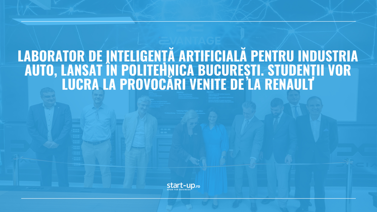 Laborator de inteligență artificială pentru industria auto, deschis în Politehnica București. Studenții vor lucra la provocări venite de la Renault