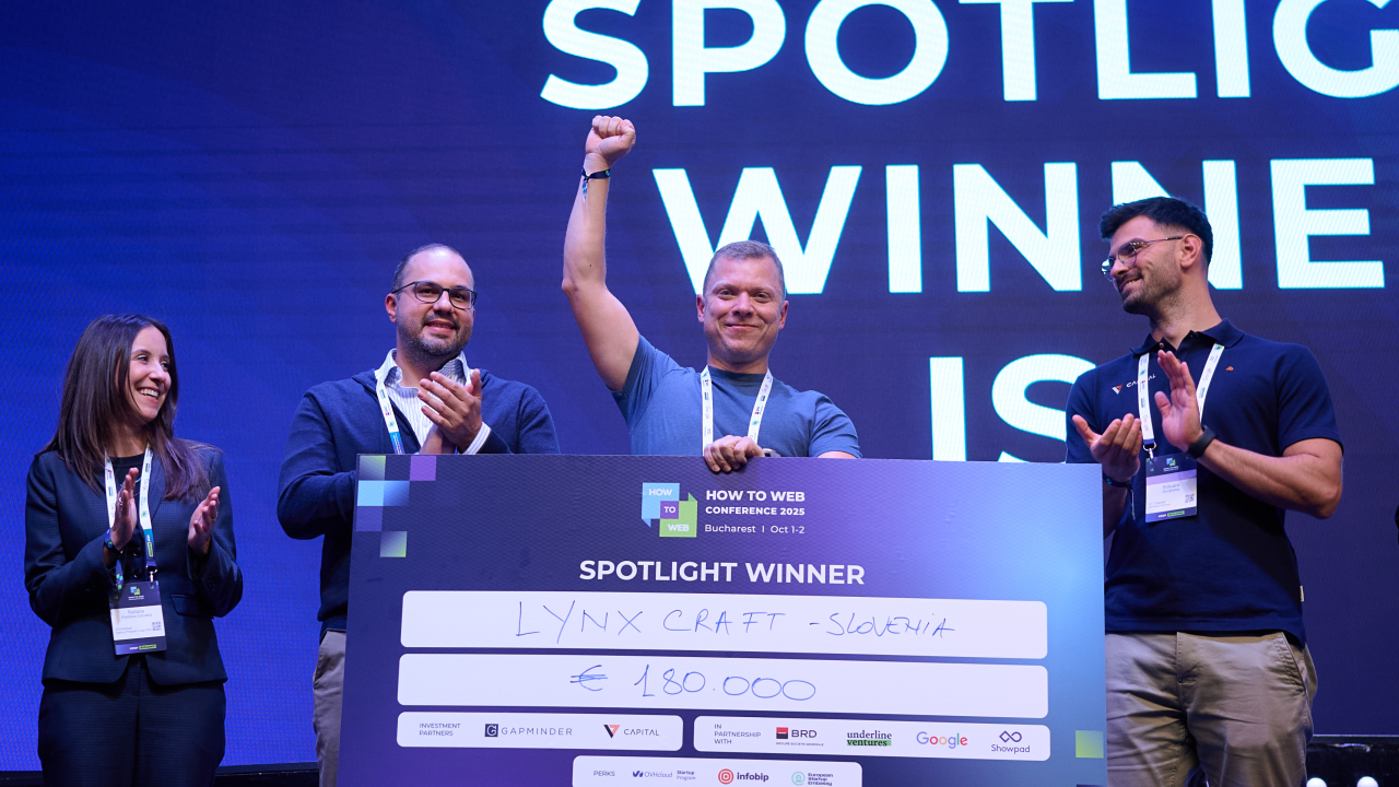 O echipă din Slovenia câștigă programul Spotlight pentru startup-uri din cadrul How to Web 2025