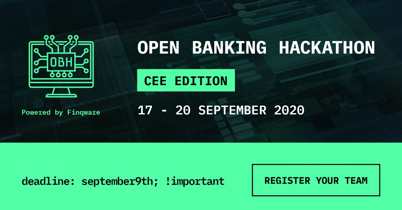 Open Banking Hackathon - CEE Edition: Registration Open Until September 9th