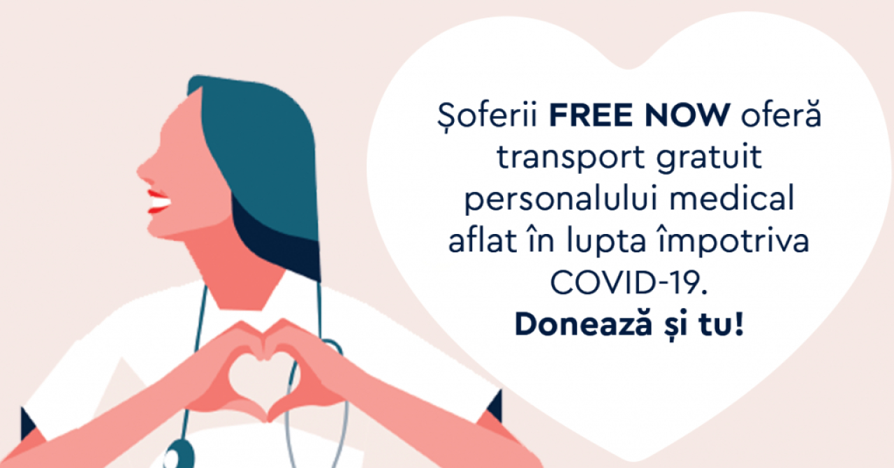 Coronavirus | FREE NOW, curse gratuite pentru personalul medical