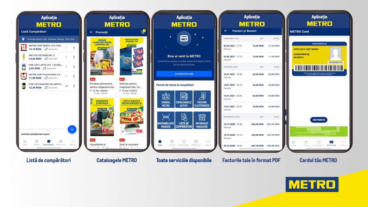 Aplicația METRO înlocuiește cardul clasic în România: Ce funcționalități oferă