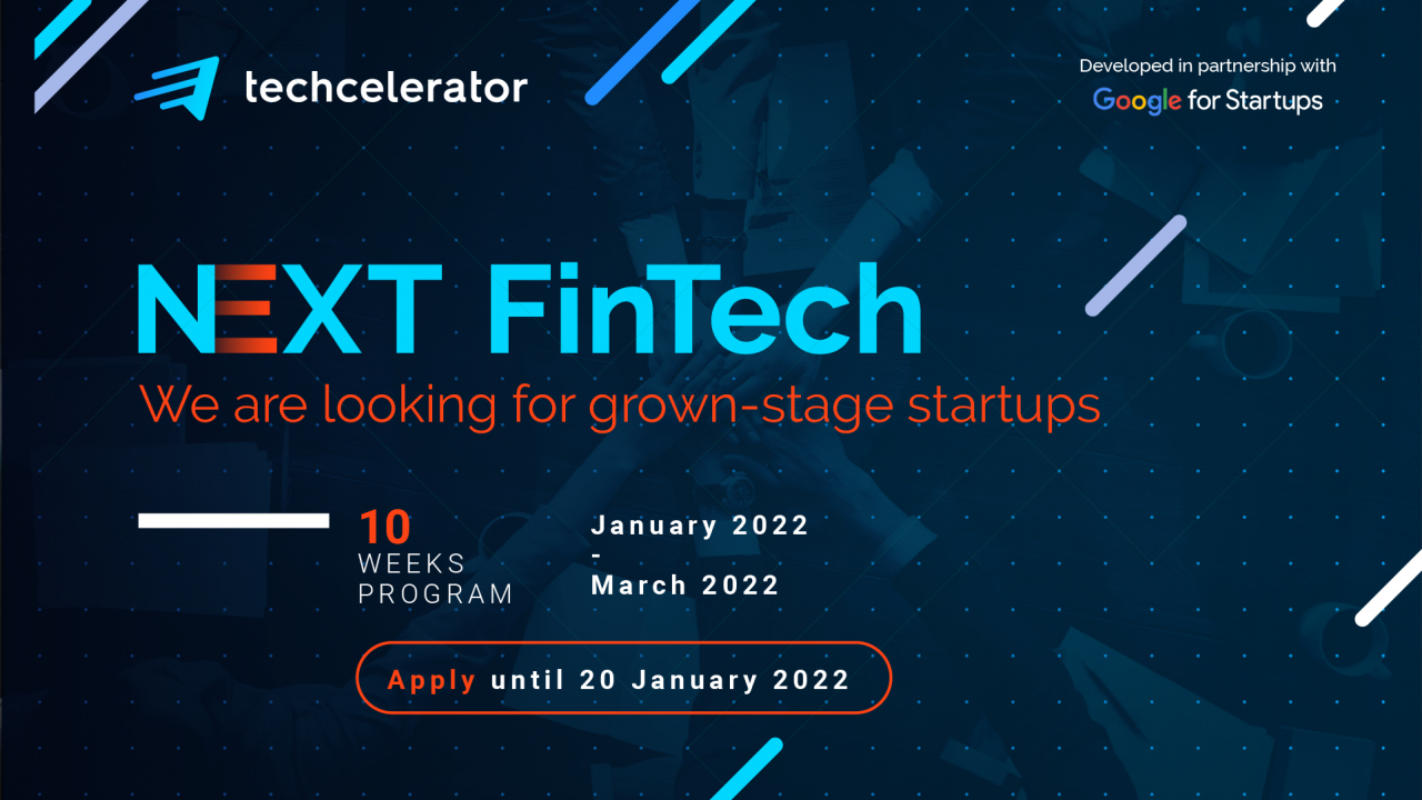 Techcelerator lansează ediția II a NEXTFintech: bootcamp pentru startup-uri