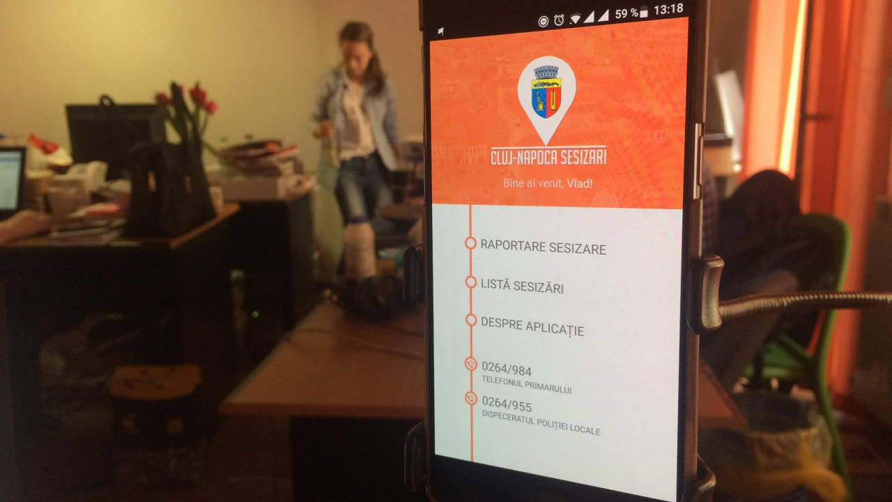 Clujenii au aplicație de la primărie ca să facă sesizări oficiale