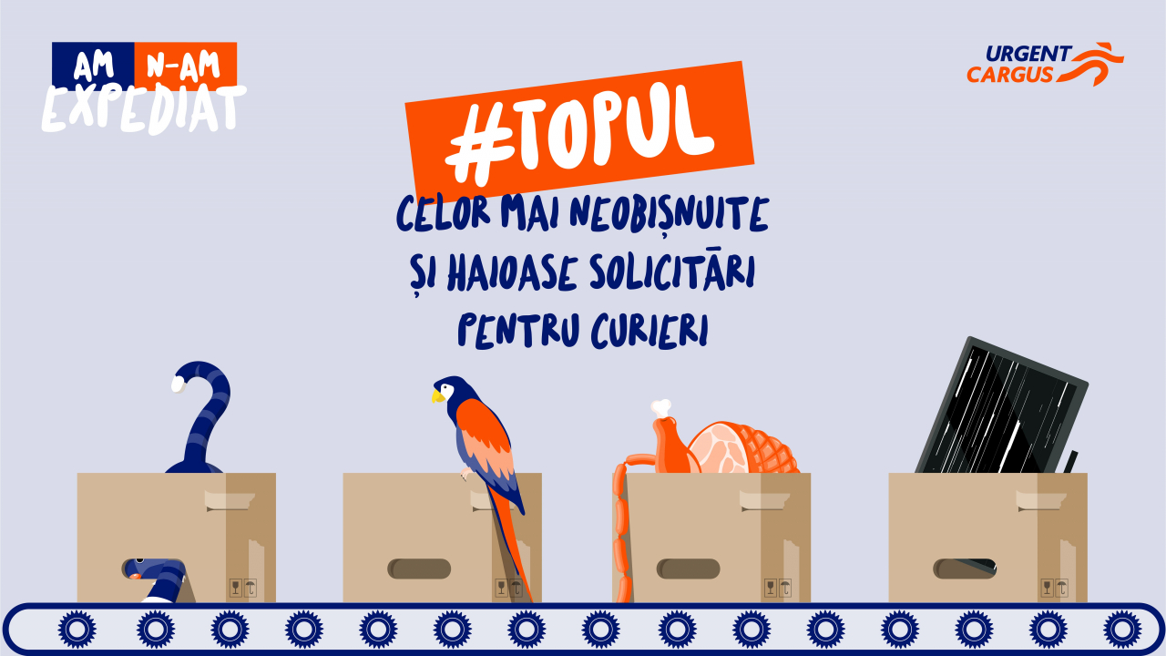 Ce vor să trimită românii prin curier: jambon afumat, o pisică sau chiar cosciug