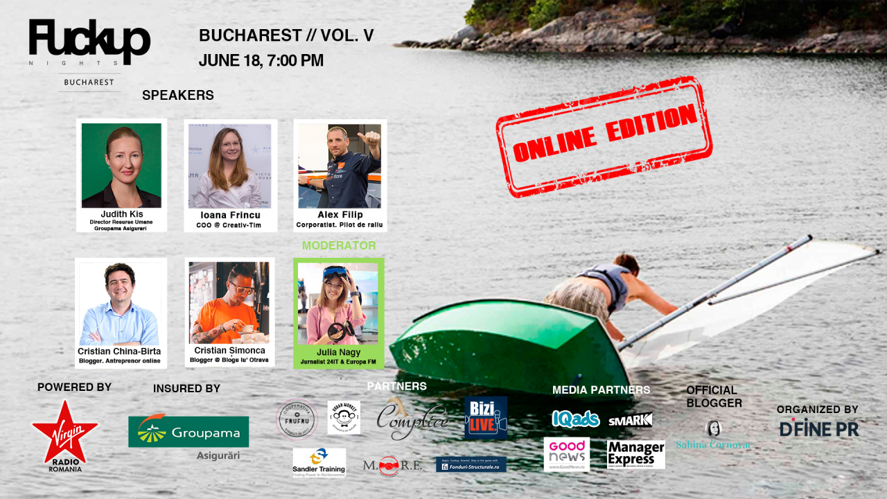 Fuckup Nights vol. V: cum te pot duce mai departe planurile eșuate