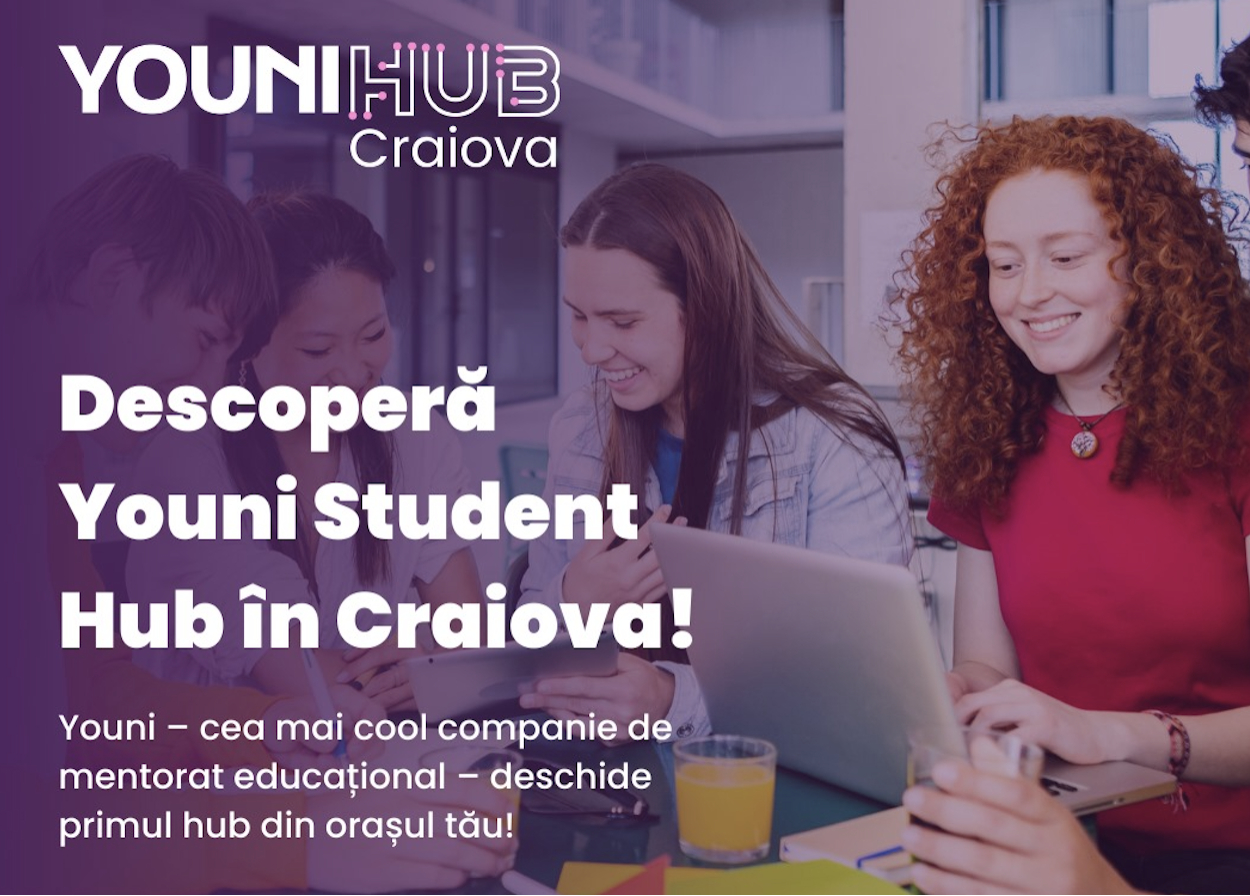 Startup-ul edtech Youni deschide un hub educațional în Craiova pentru liceeni