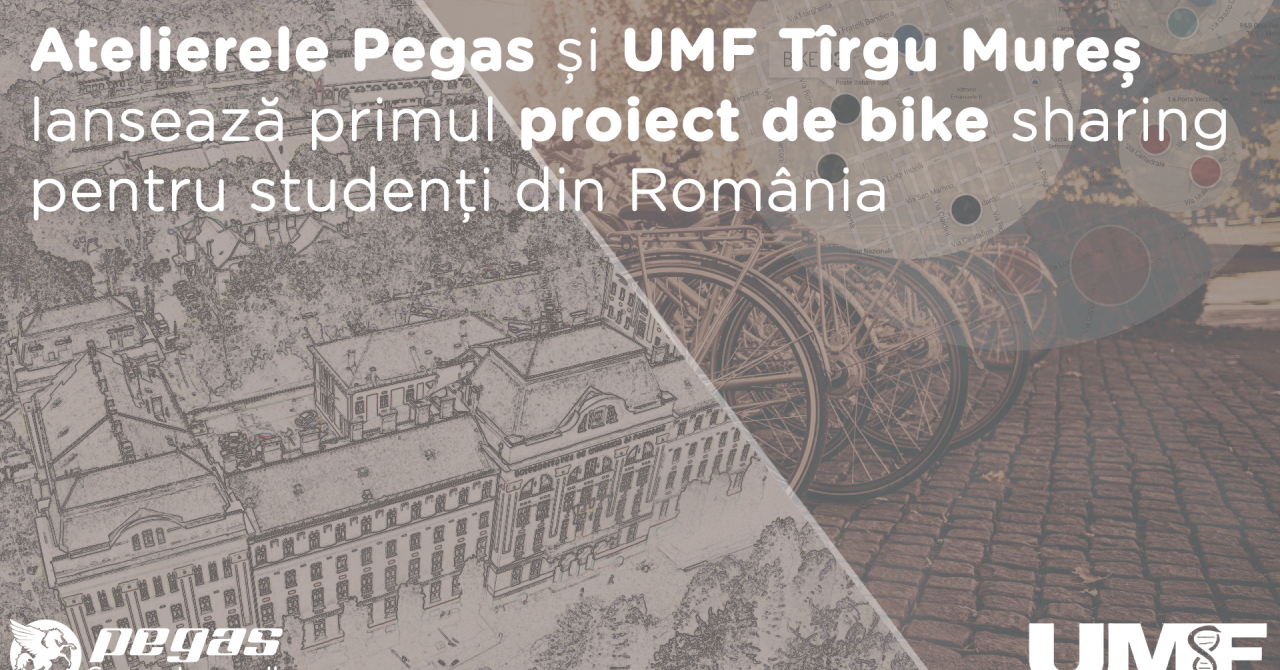 Facultate 2017 - UMF Târgu Mureș și Atelierele Pegas oferă biciclete