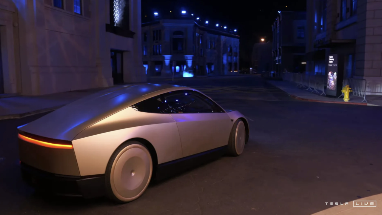 Tesla dezvăluie Cybercab: taxiul-robot, fără șofer, mult așteptat al lui Musk