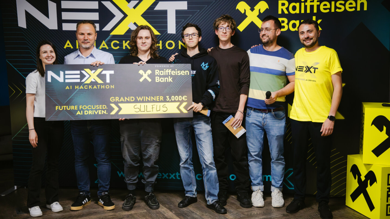 Câștigătorii NEXXT AI Hackathon 2025: hackathonul despre viitorul inteligenței artificiale în banking