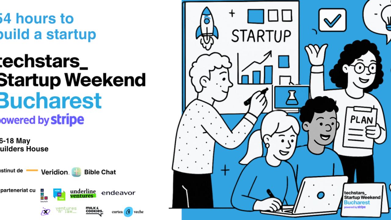 Techstars Startup Weekend revine în București: în 54 de ore îți poți construi startup-ul