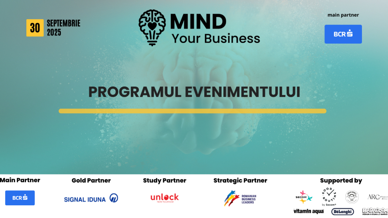 Programul complet al evenimentului Mind your Business
