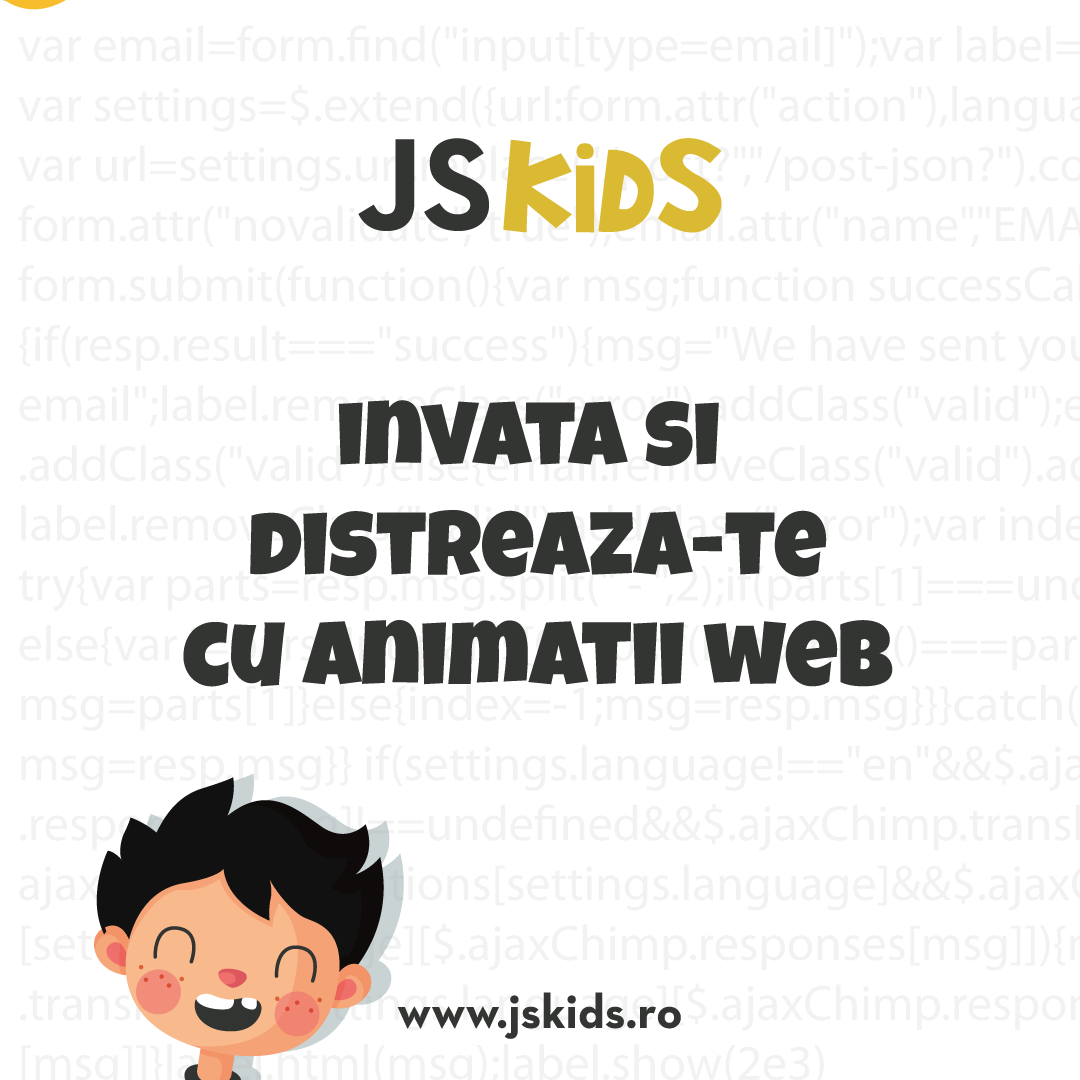 JSKids, cursurile online de programare pentru cei mici. Înscrieri deschise