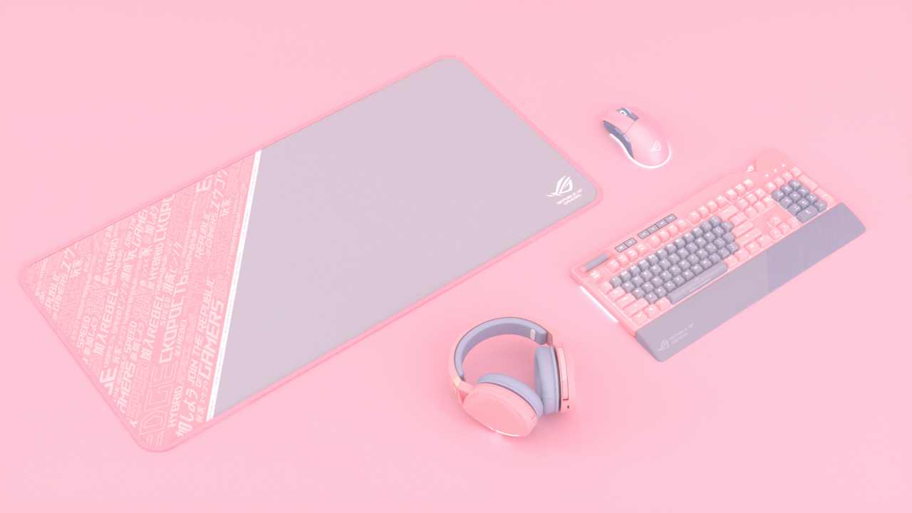 Asus ROG lansează o linie de accesorii roz pentru gaming
