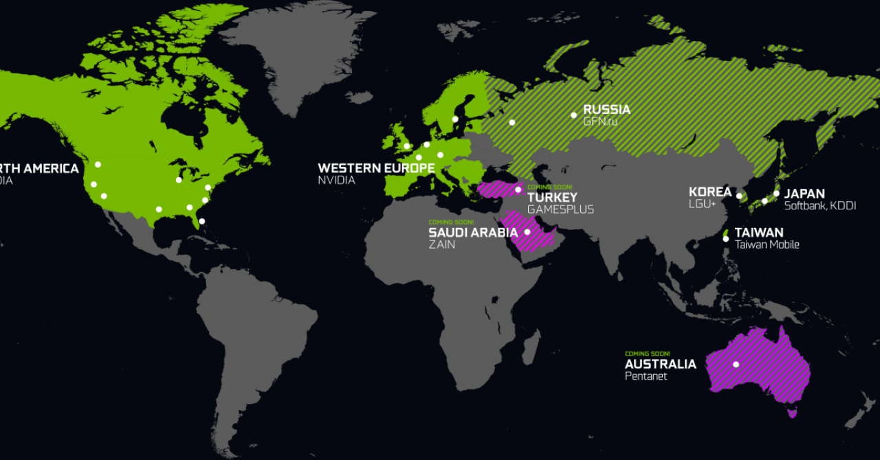 Serviciul GeForce NOW se extinde în Australia, Turcia și Arabia Saudită