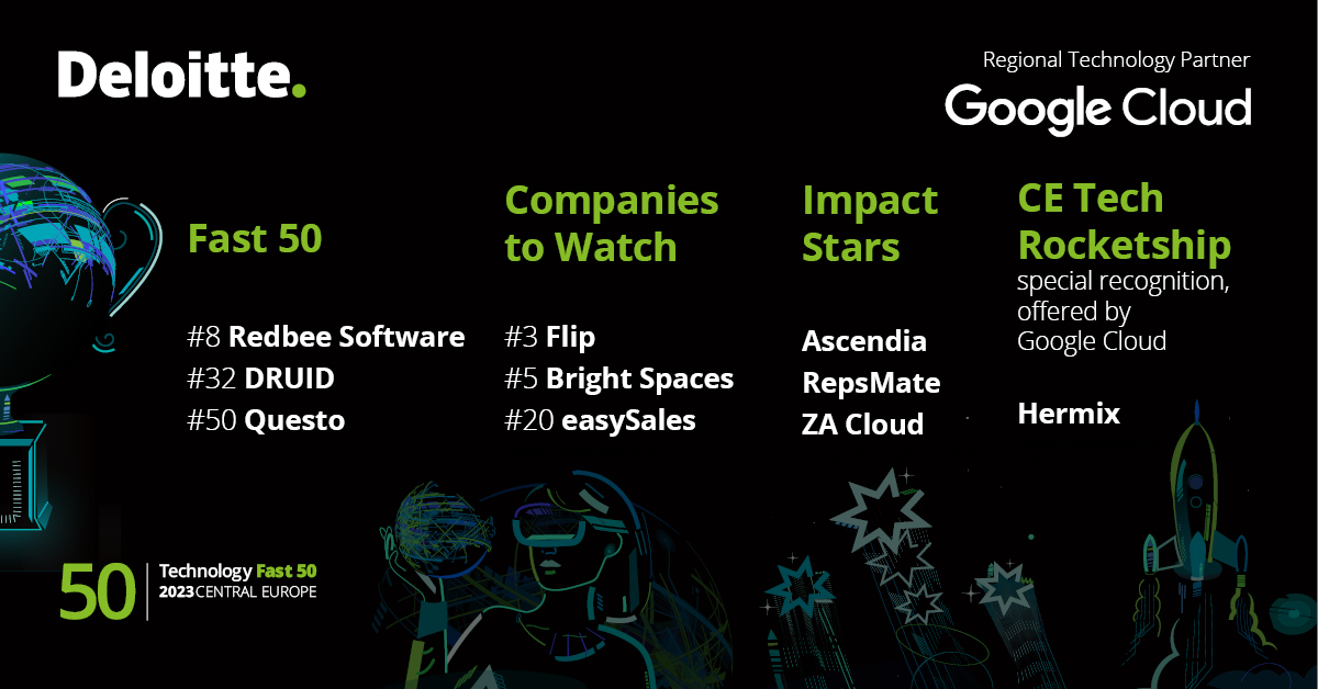 All Romanian companies included in Deloitte's Fast 50 chart