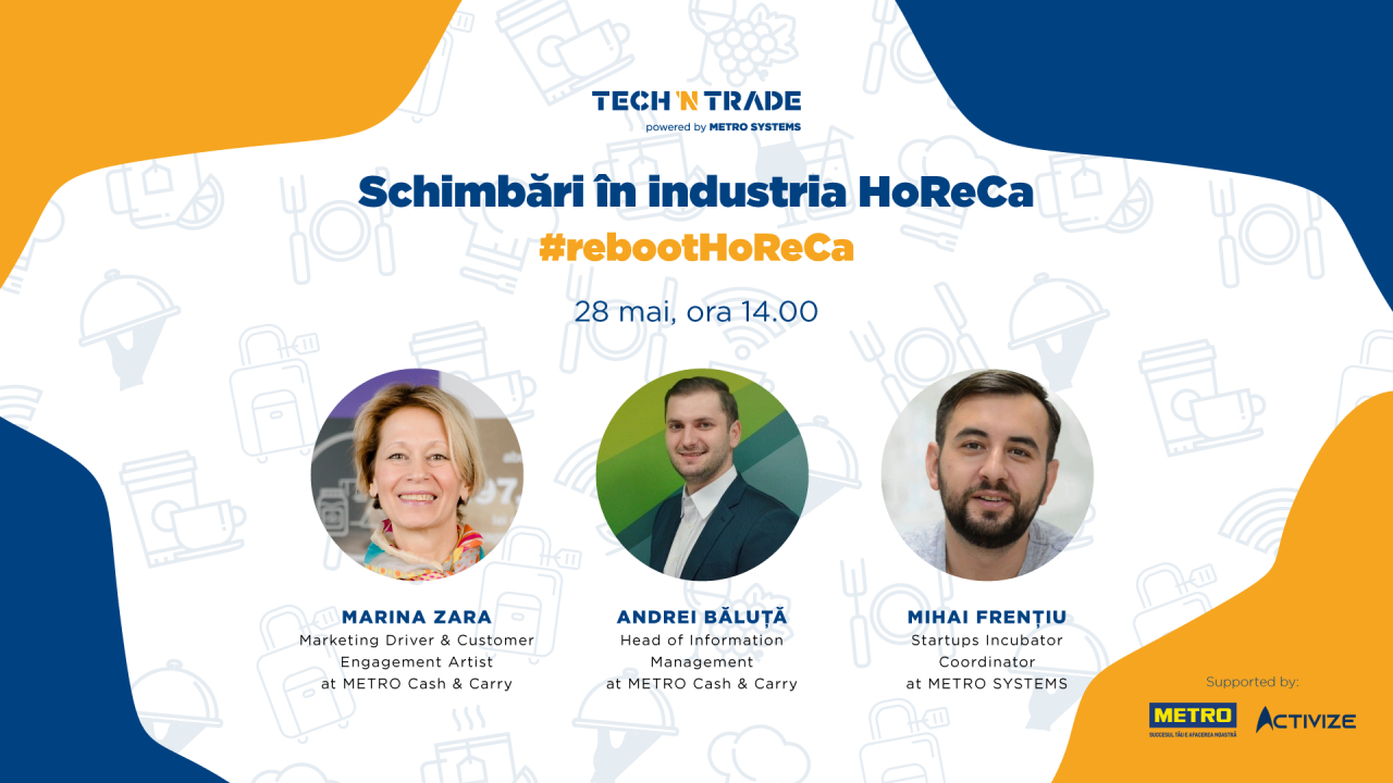 Tech’n Trade sprijină industria ospitalității prin #rebootHoReCa