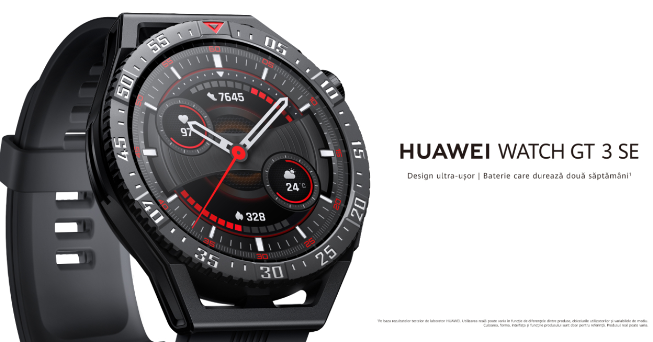 Huawei Watch GT 3 SE, dispozitivul cu preț corect pentru pasionații de fitness