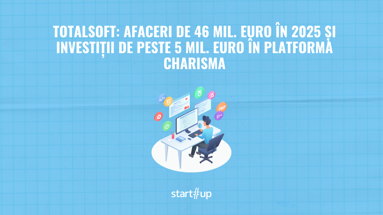 TotalSoft: afaceri de 46 mil. euro în 2025 și investiții de peste 5 mil. euro în platforma Charisma