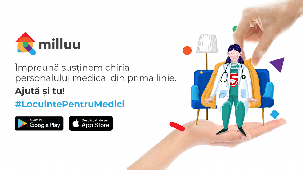 Coronavirus | Milluu oferă gratuit locuințe pentru medici