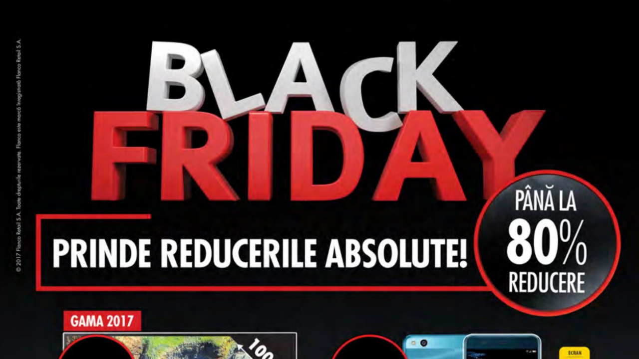 Catalogul Black Friday 2017 la Flanco: Ce produse sunt la reducere