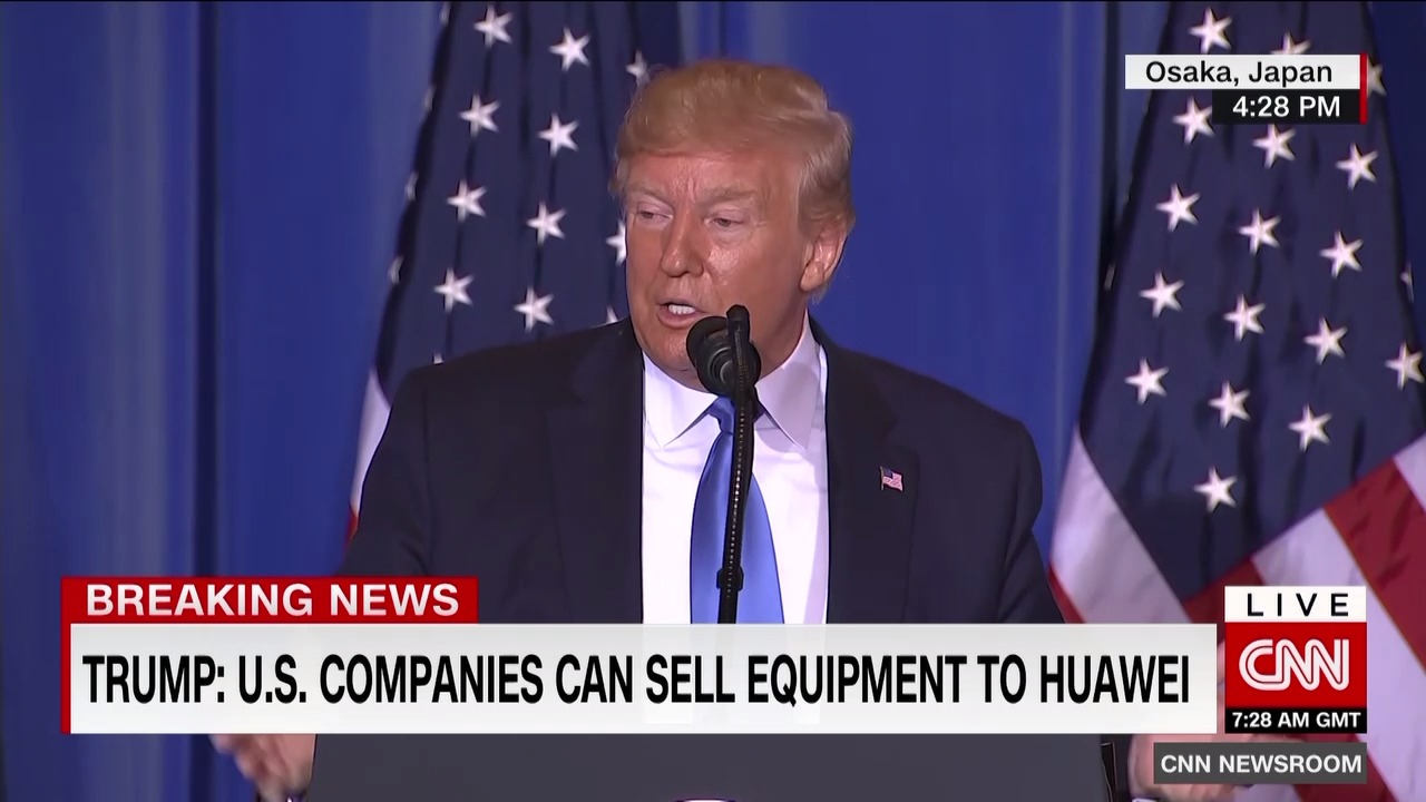 Donald Trump: Firmele americane pot vinde iar către Huawei