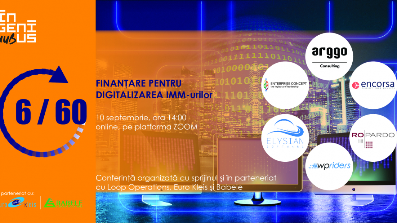 IMM-urile pot accesa 100.000 de euro pentru digitalizare. Află cum pe 10 sept.