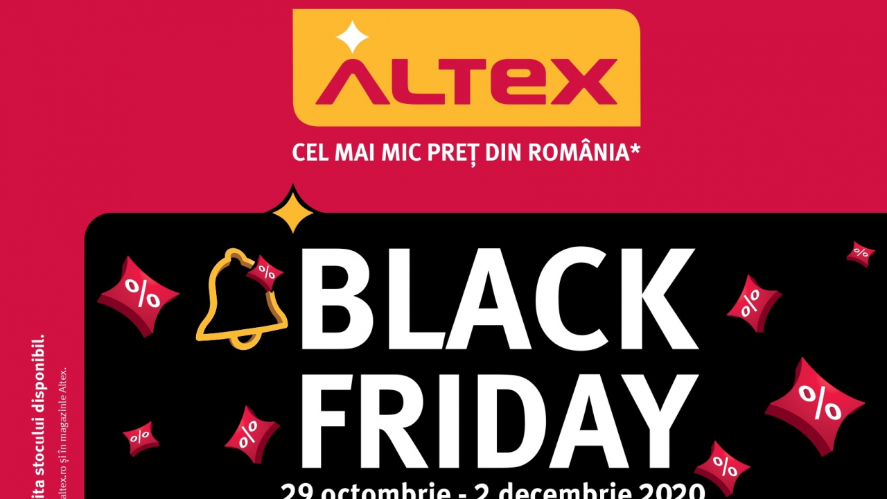 Altex Black Friday 2020: Catalogul cu reducerile disponibile de pe 29 octombrie