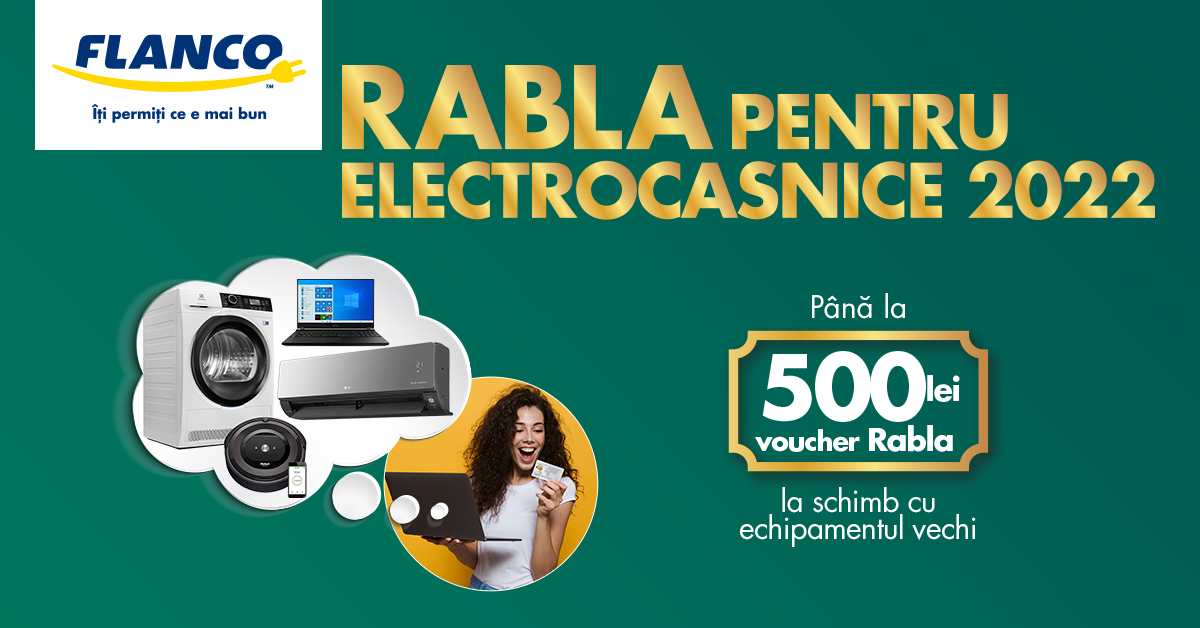 Rabla pentru electrocasnice la Flanco: buy back de la frigidere până la trotinete