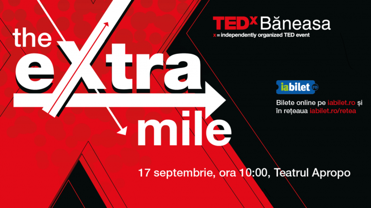 A doua ediție a TEDxBaneasa are loc pe 17 septembrie - cine sunt speakerii