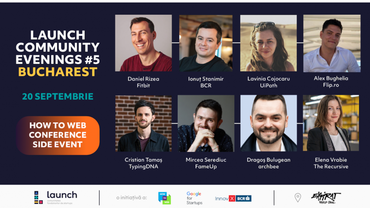 Launch Community Evenings #5 Bucharest, pe 20 septembrie: startup-uri, tehnologie și inovație