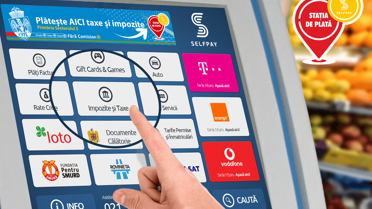 Românii au preferat plata impozitelor și taxelor prin stațiile SelfPay