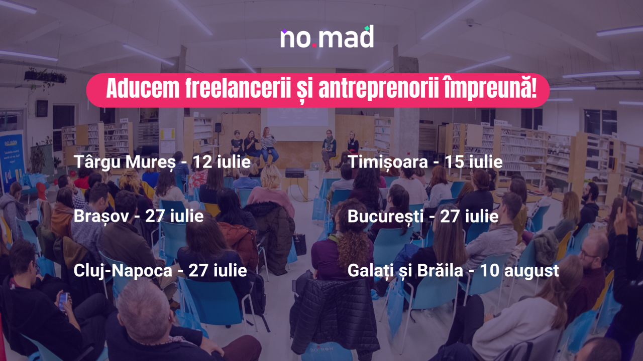 NO.MAD, serie de evenimente la nivel național pentru freelanceri și antreprenori