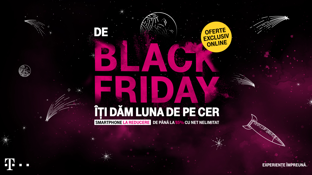 Telekom Black Friday 2019: Reduceri de până la 85% la telefoane
